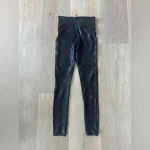 SPANX Black Leggings with Red Tag